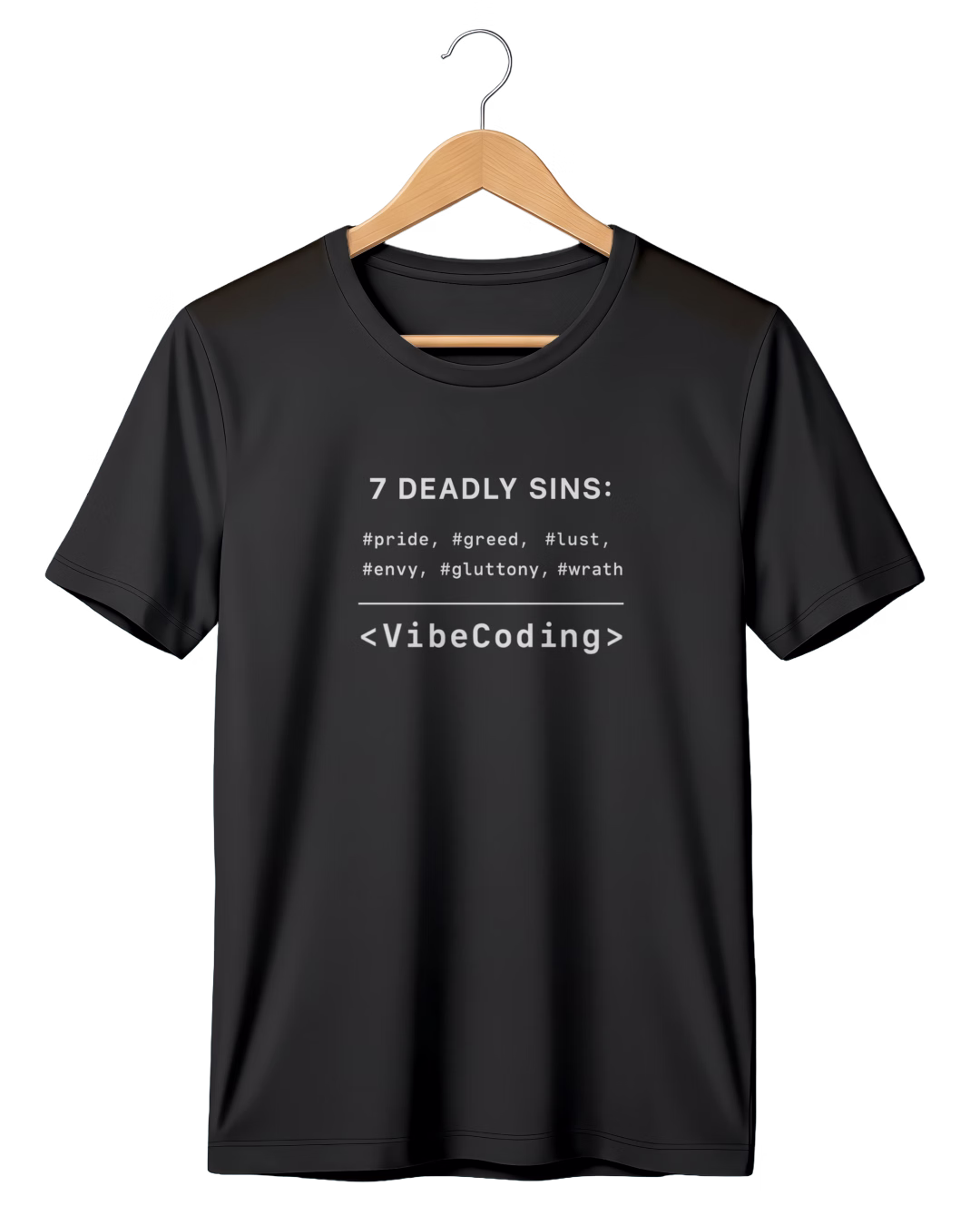 deadly-sins-ai-coding-black-t-shirts